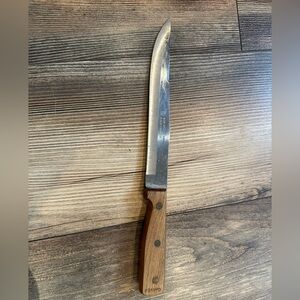 Vintage High Carbon Made in Japan Wood-Handled Carving Knife 8 inch Blade